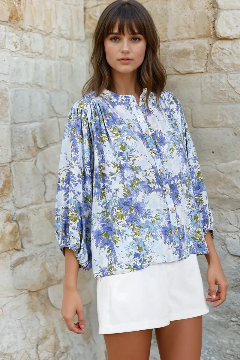 The Bluebell Breeze Blouse