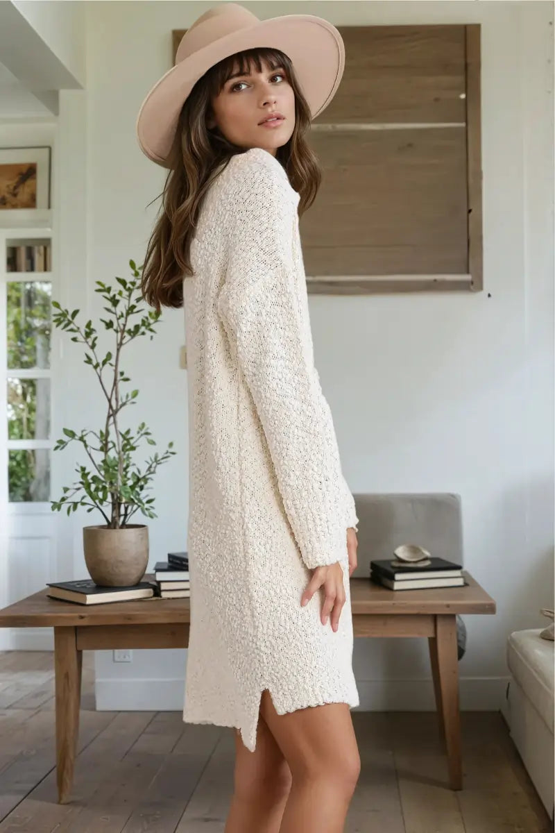 The Snowfall Sweater Dress